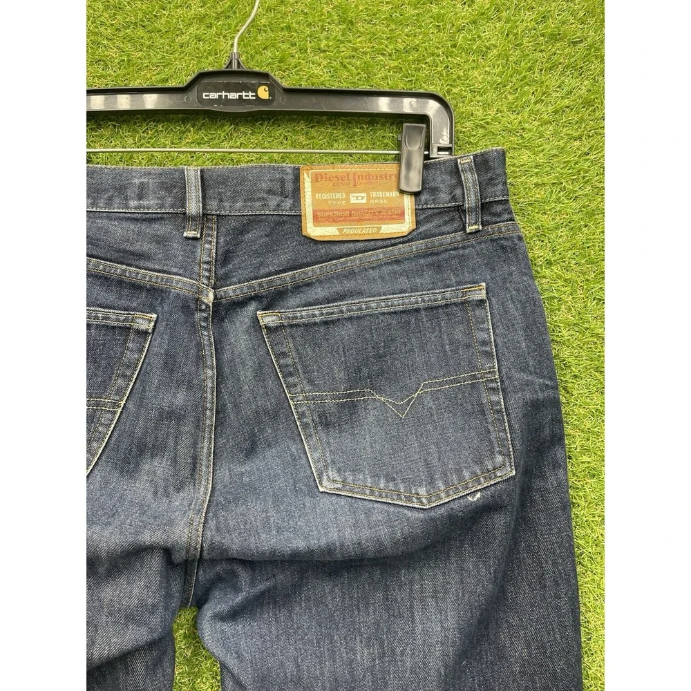 Diesel Jeans Mens 36 Kuratt Baggy Fit Wide Leg Dark Wash Denim Casual y2k